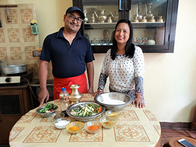 Learn to Cook Momos with Purna and Dilmaya in Kathmandu 